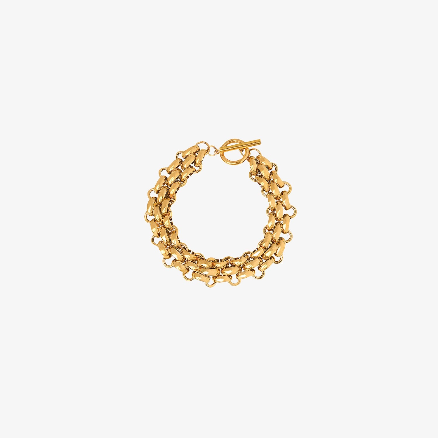 Gold-Plated Toggle Clasp Bracelet Gold-Plated Toggle Clasp Bracelet